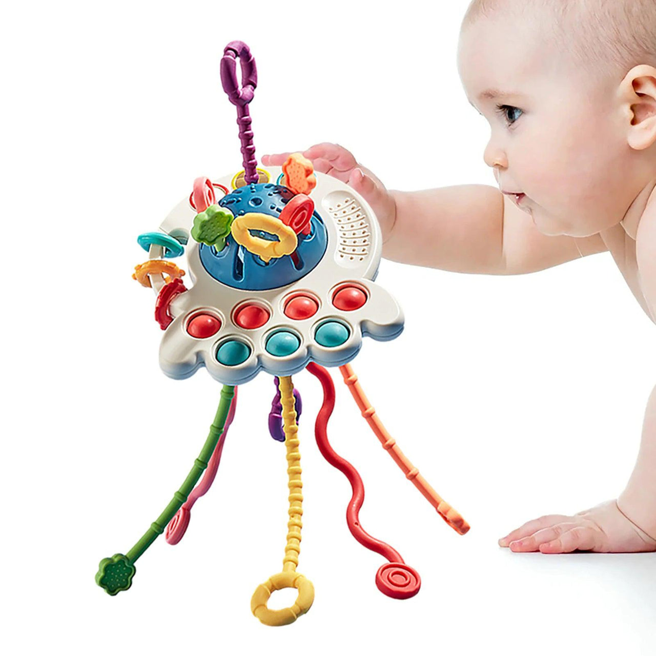 Toystar SnuggleStrings | Safe Play - Sensory Silicone Baby Toy - Veilig Spelen - Sensory Silicone Baby Toy (6)