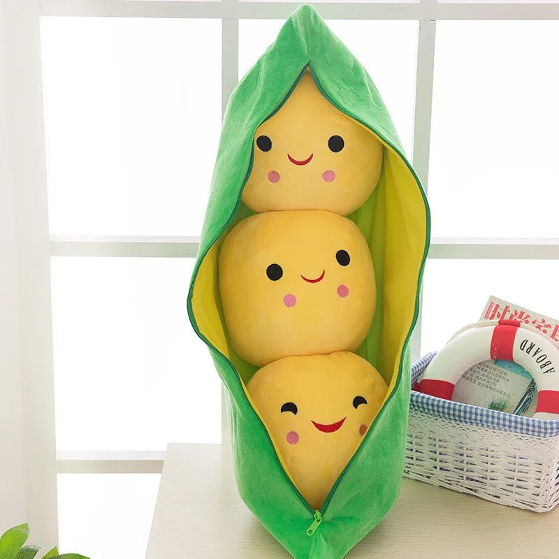 Toystar SnugglePea | Huggable Pea - Giant plush pea in a pod - Knuffelbare erwt - Gigantische pluche erwt in een peul (2)