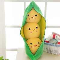 Thumbnail for Toystar SnugglePea | Huggable Pea - Giant plush pea in a pod - Knuffelbare erwt - Gigantische pluche erwt in een peul (2)