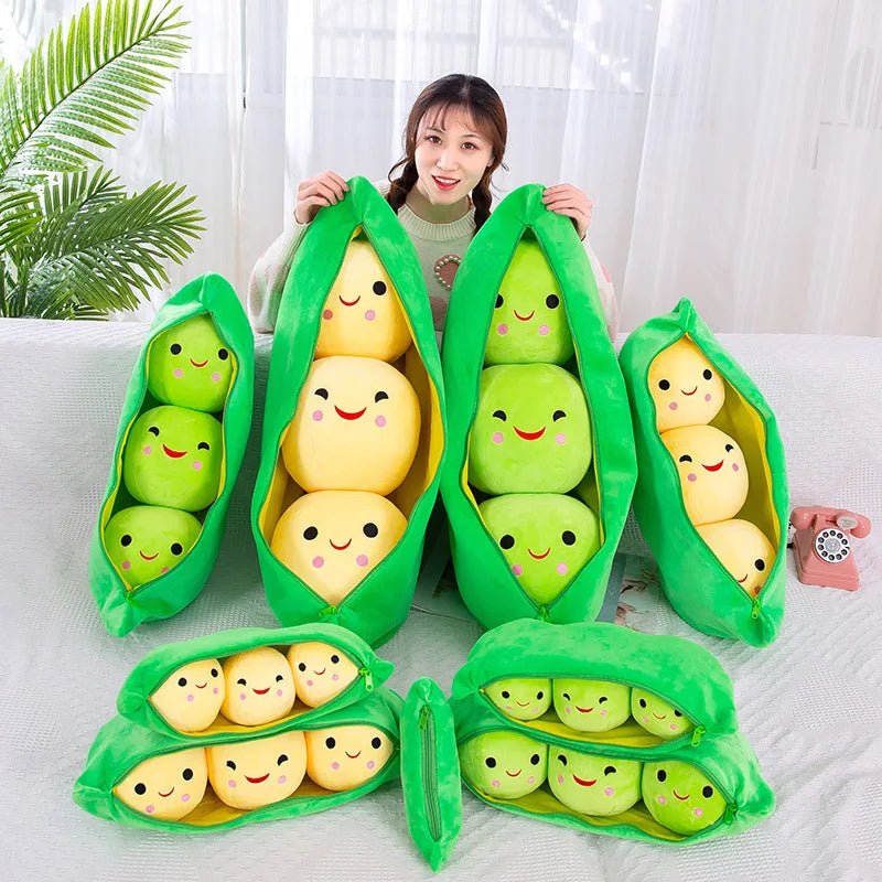 Toystar SnugglePea | Huggable Pea - Giant plush pea in a pod - Knuffelbare erwt - Gigantische pluche erwt in een peul (3)