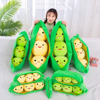 Thumbnail for Toystar SnugglePea | Huggable Pea - Giant plush pea in a pod - Knuffelbare erwt - Gigantische pluche erwt in een peul (3)