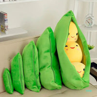 Thumbnail for Toystar SnugglePea | Huggable Pea - Giant plush pea in a pod - Knuffelbare erwt - Gigantische pluche erwt in een peul (5)