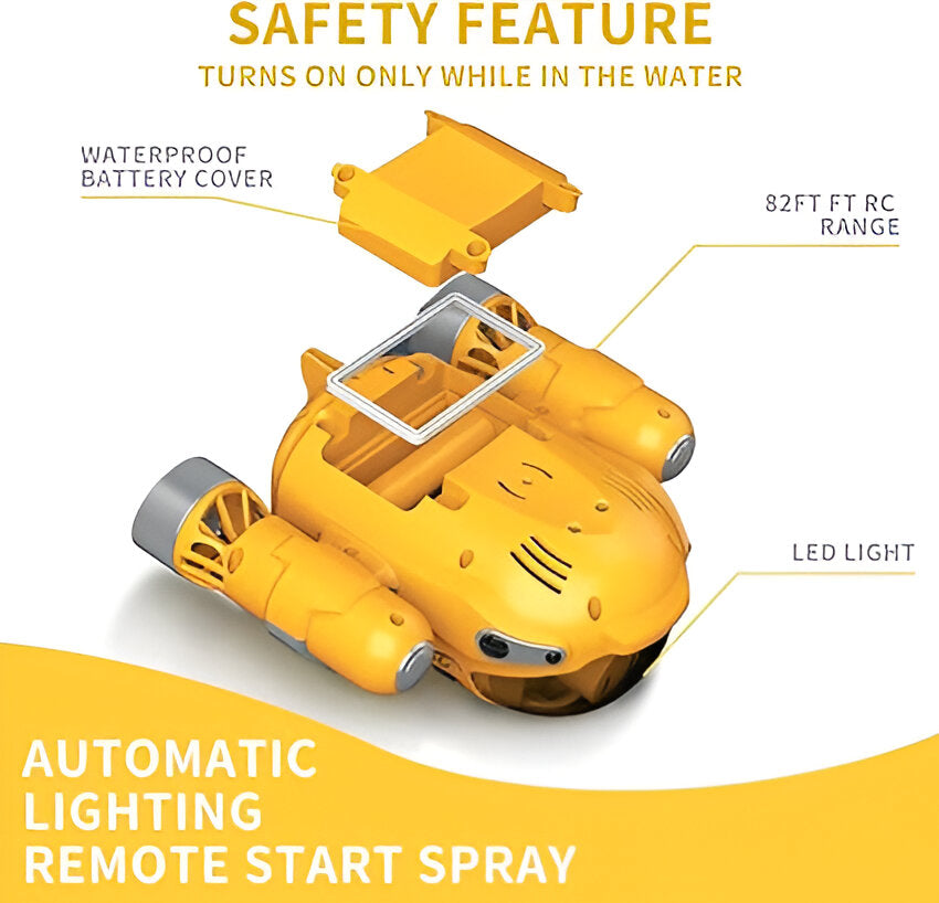 Toystar AquaRacer | Exciting water adventure - RC Motorboat with lighting and spray function - Bestseller - Spannend water...