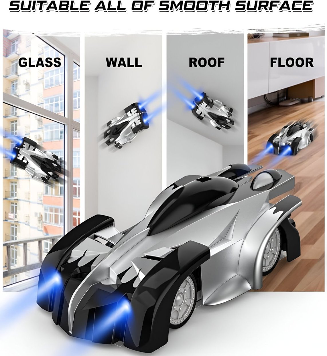 Toystar RC Car Anti-Gravity | Spectacular Toy - Rides on Walls and Ceilings - Spectaculair Speelgoed - Rijdt op Muren en P...