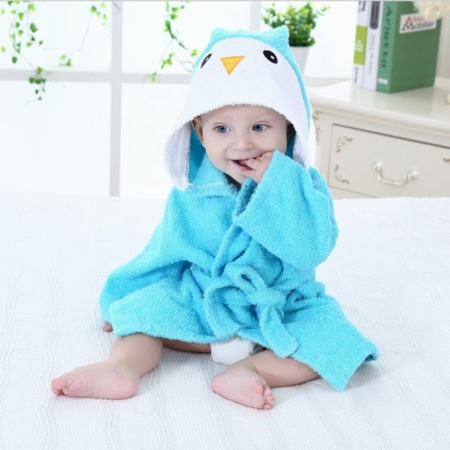 Toystar AnimalHug | Warm and cozy - Soft baby animal bathrobe made of cotton - Bestseller - Warm en knus - Zachte baby die...