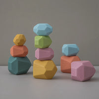 Thumbnail for Toystar EcoToys WoodBalance Stones | Develop creativity and balance - 18 wooden building blocks - Ontwikkel creativiteit e...