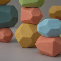 Thumbnail for Toystar EcoToys WoodBalance Stones | Develop creativity and balance - 18 wooden building blocks - Ontwikkel creativiteit e...