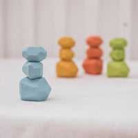 Thumbnail for Toystar EcoToys WoodBalance Stones | Develop creativity and balance - 18 wooden building blocks - Ontwikkel creativiteit e...