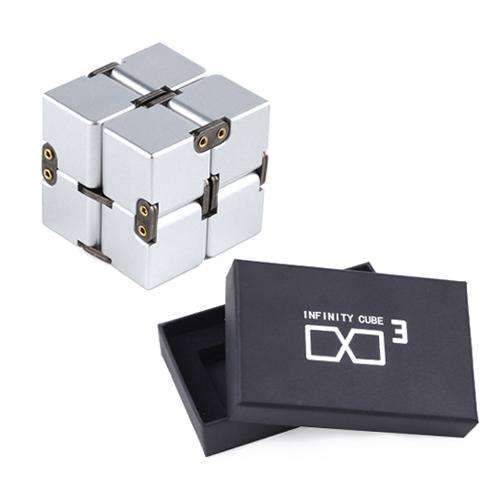 Toystar StressMaster | One-Hand Stress Cube - Portable Metal Infinity Cube Toy for Kids & Adults (2)