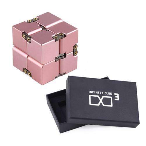 Toystar StressMaster | One-Hand Stress Cube - Portable Metal Infinity Cube Toy for Kids & Adults (3)