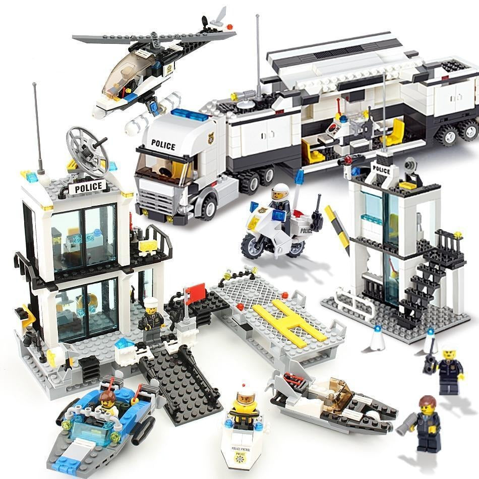 Toystar SeaBlockMaster | Build your own maritime world - Police Station - Bouw je eigen maritieme wereld - Politiebureau