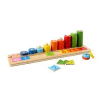 Thumbnail for Toystar EcoToys Counting Fun | Make learning fun - Colorful wooden math board - Maak leren leuk - Kleurrijk houten rekenbord