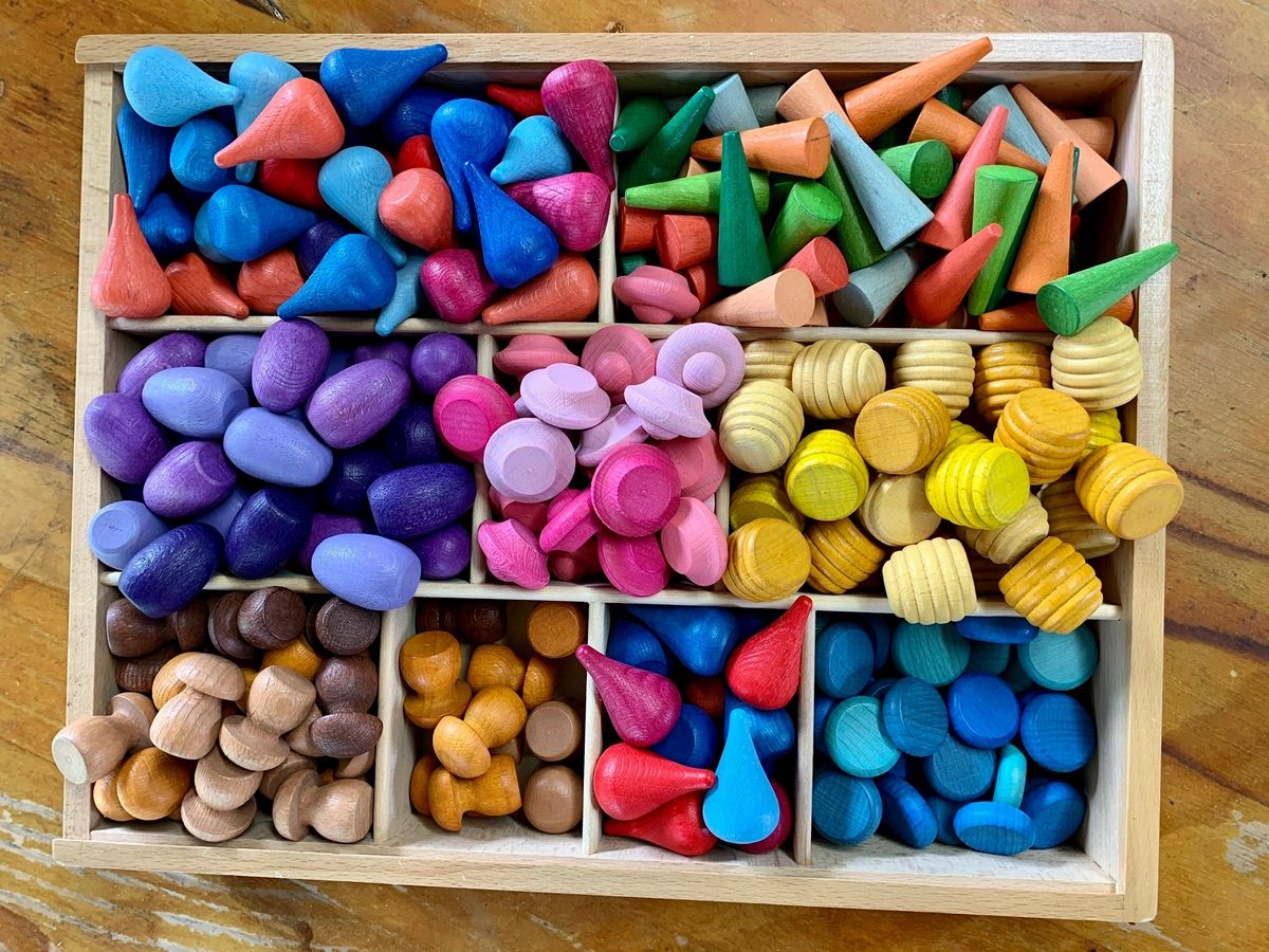 Toystar EcoToys Mandalora Set | Unleash your Child's Creativity – 324 Pieces Wooden Mandala Parts - Ontketen de Creativite...