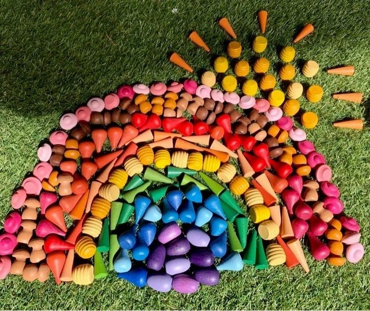 Toystar EcoToys Mandalora Set | Unleash your Child's Creativity – 324 Pieces Wooden Mandala Parts - Ontketen de Creativite...