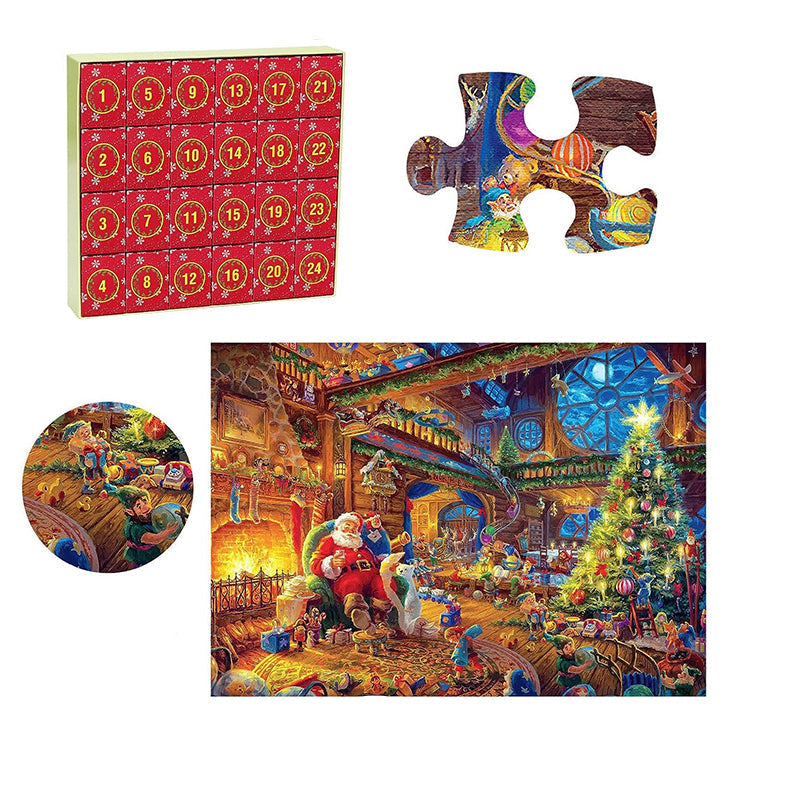 Toystar Christmas Puzzle Countdown Calendar | Make Christmas Magic - 1008 Piece Puzzle in 24 Doors - Maak de Kerst Magisch...