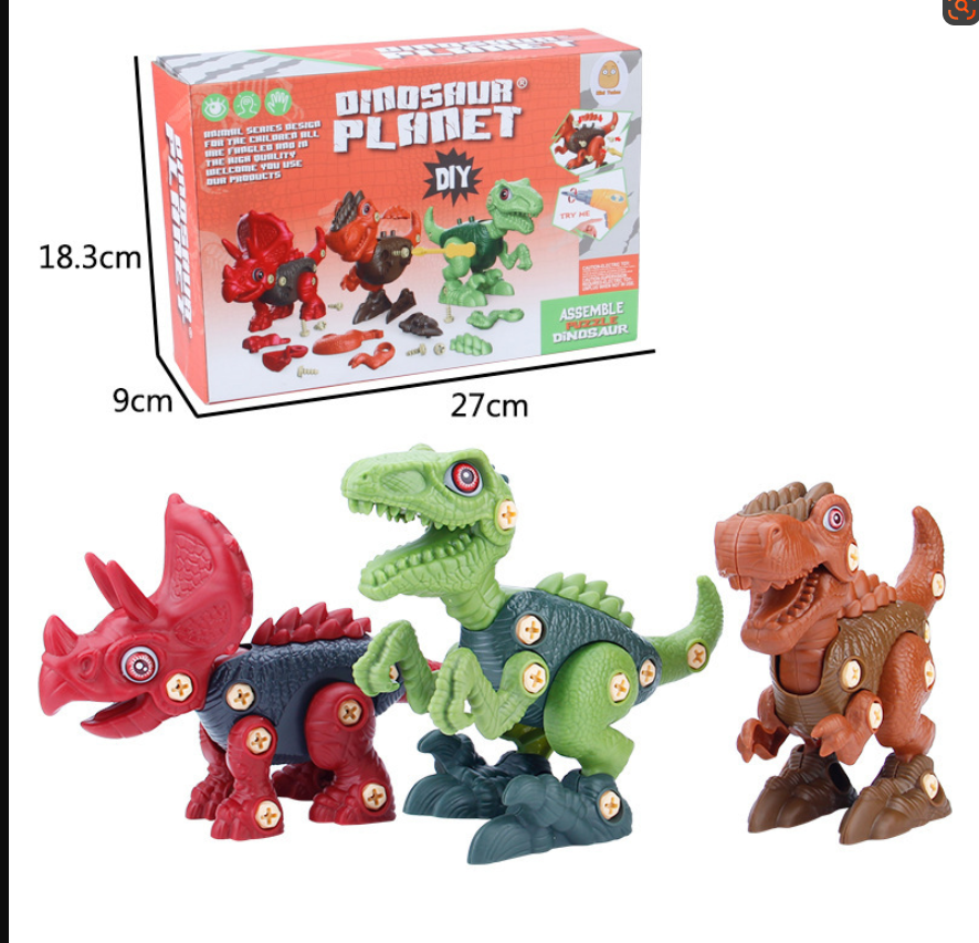 Toystar DinoBuild | Build your own adventure - Educational dinosaur construction set with screws & drill - Bouw je eigen a...