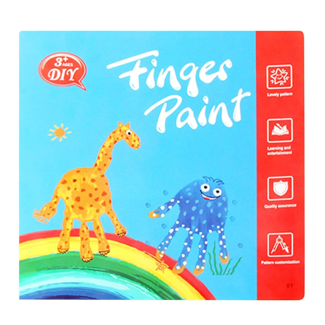 Finger Stamp Painting Set | Stimulates creativity and fun - Ink painting cushion for children