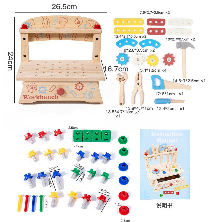Toystar Ecotoys FixiBoard | Stimulates Creativity and Skills - Educational Wooden Game Board - Stimuleert Creativiteit en ...