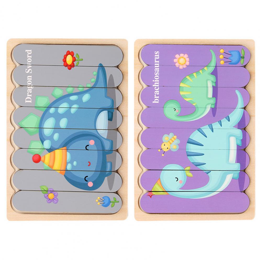Toystar EcoToys Montessori Animal Puzzle | Educational and Stimulating - Double-sided 3D Puzzle - Educatief en Stimuleren ...