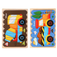 Thumbnail for Toystar EcoToys Montessori Animal Puzzle | Educational and Stimulating - Double-sided 3D Puzzle - Educatief en Stimuleren ...