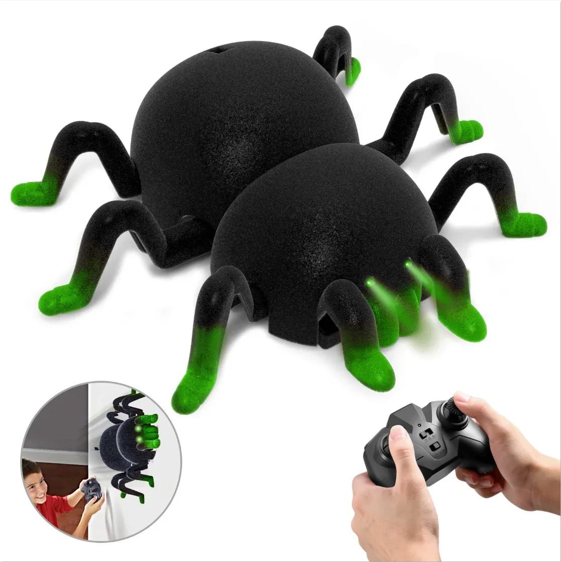 CreepyCrawler | De ultieme schrikreactie - Muurklimmende RC spin voor spannende grappen!