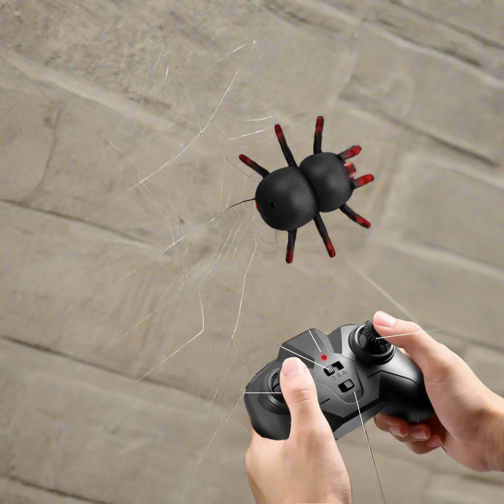 CreepyCrawler | De ultieme schrikreactie - Muurklimmende RC spin voor spannende grappen!