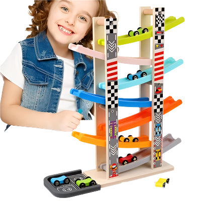 Toystar RacerFun | Magic Coloring Track - Wooden Playset for Children - Magische Kleurbaan - Houten Speelset voor Kinderen