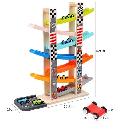 Toystar RacerFun | Magic Coloring Track - Wooden Playset for Children - Magische Kleurbaan - Houten Speelset voor Kinderen...