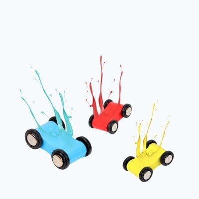 Toystar RacerFun | Magic Coloring Track - Wooden Playset for Children - Magische Kleurbaan - Houten Speelset voor Kinderen...
